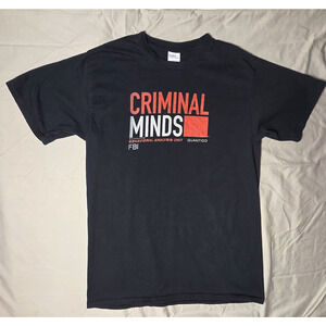 Criminal Minds T-Shirt Black FBI BAU Behavioral Analysis Unit Quantico 2019 M